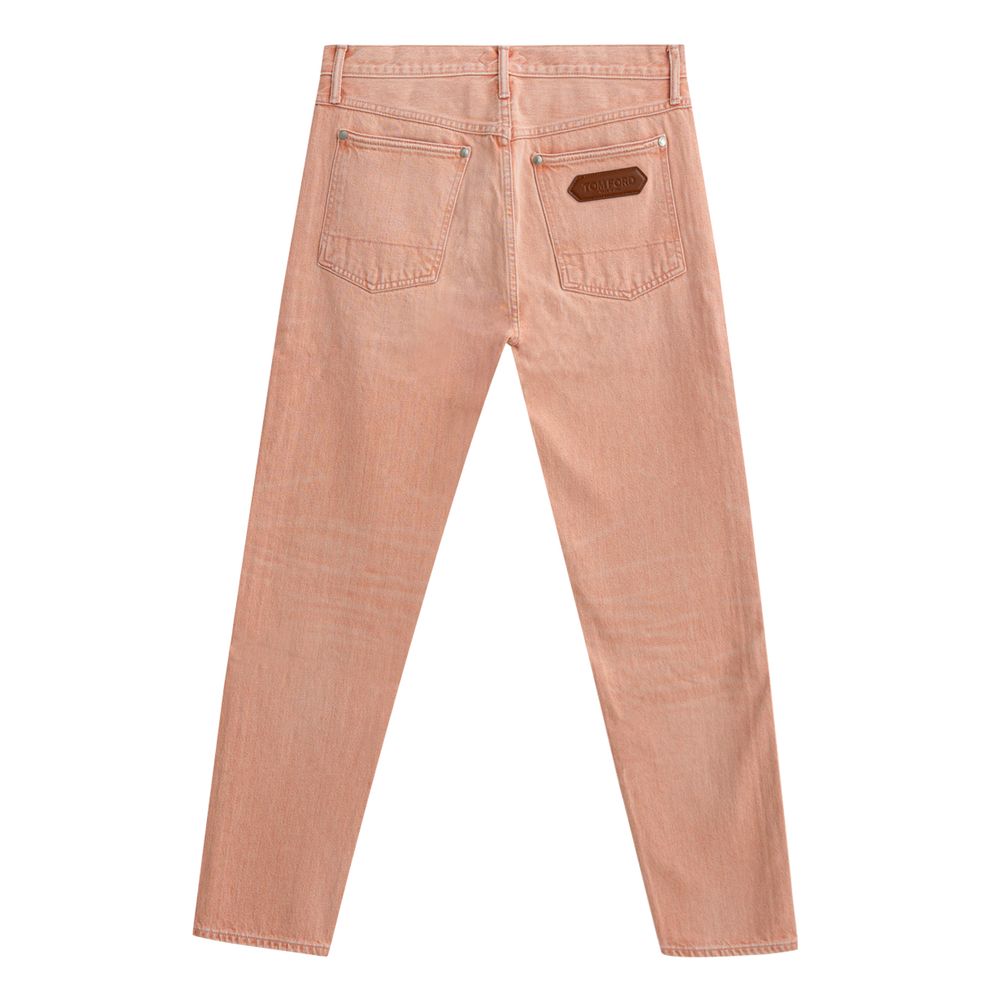 Tom Ford Pink Cotton Tapered Jean