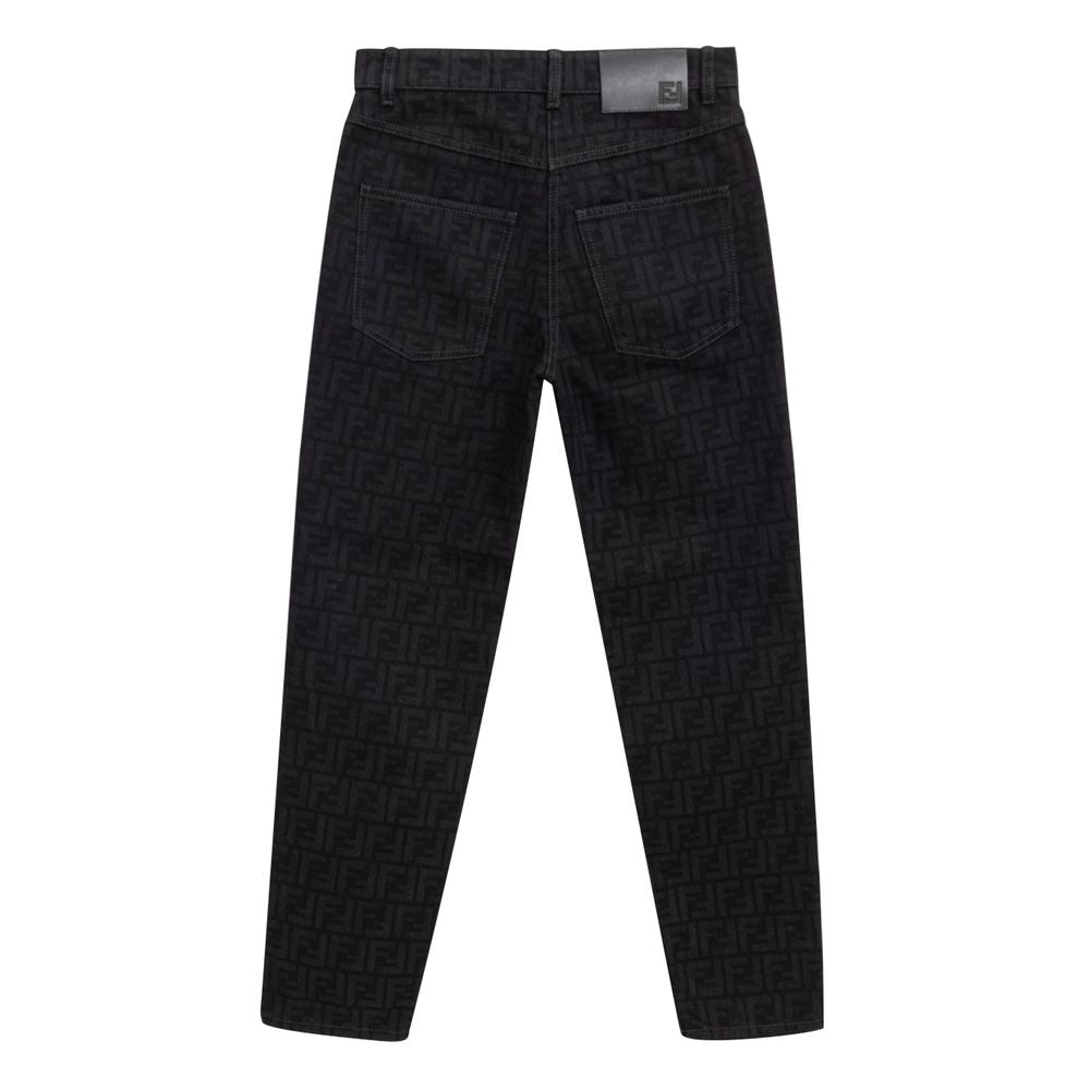 Fendi Black Cotton Jeans Denim