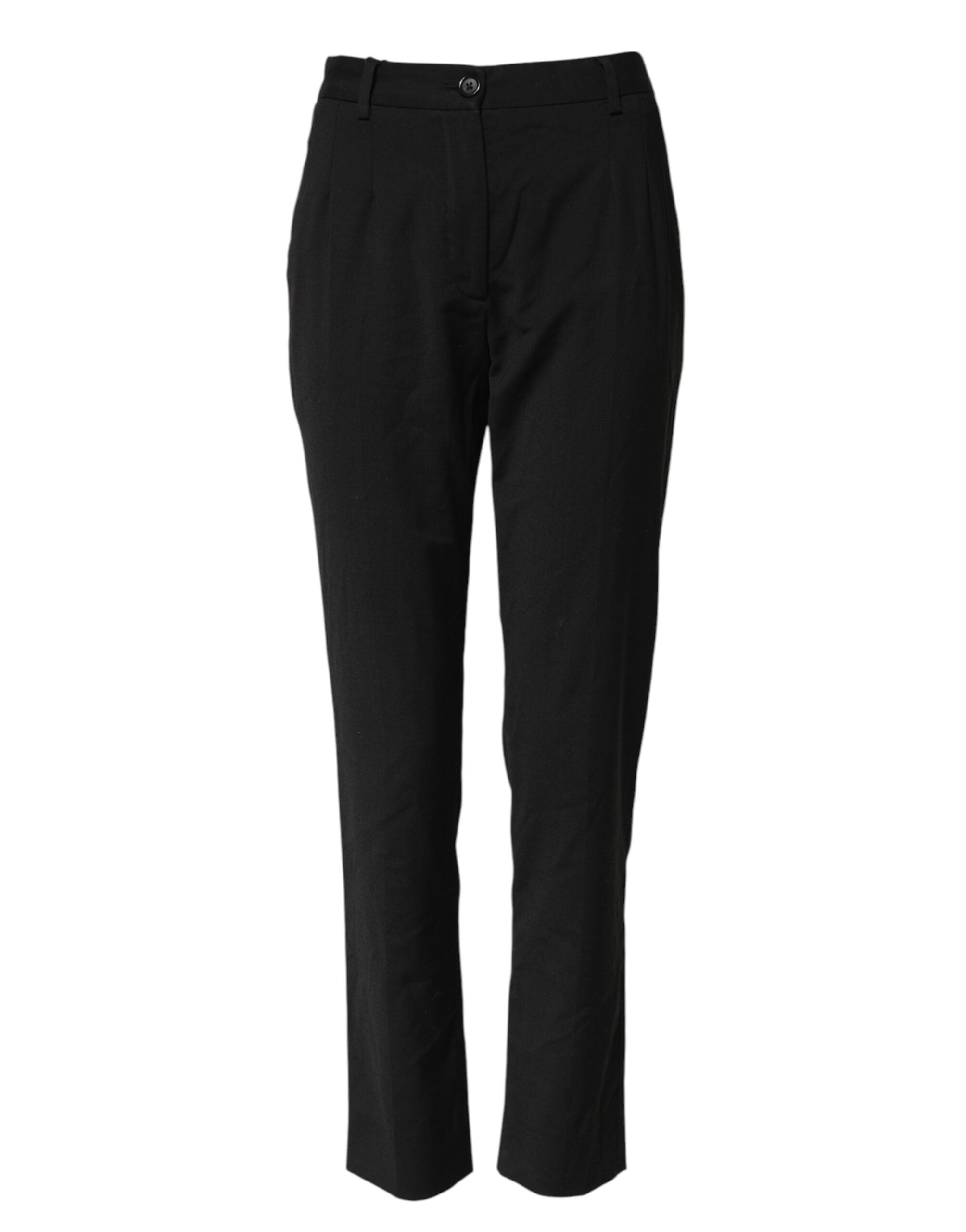Dolce & Gabbana Black STAFF High Waist Tapered Pants