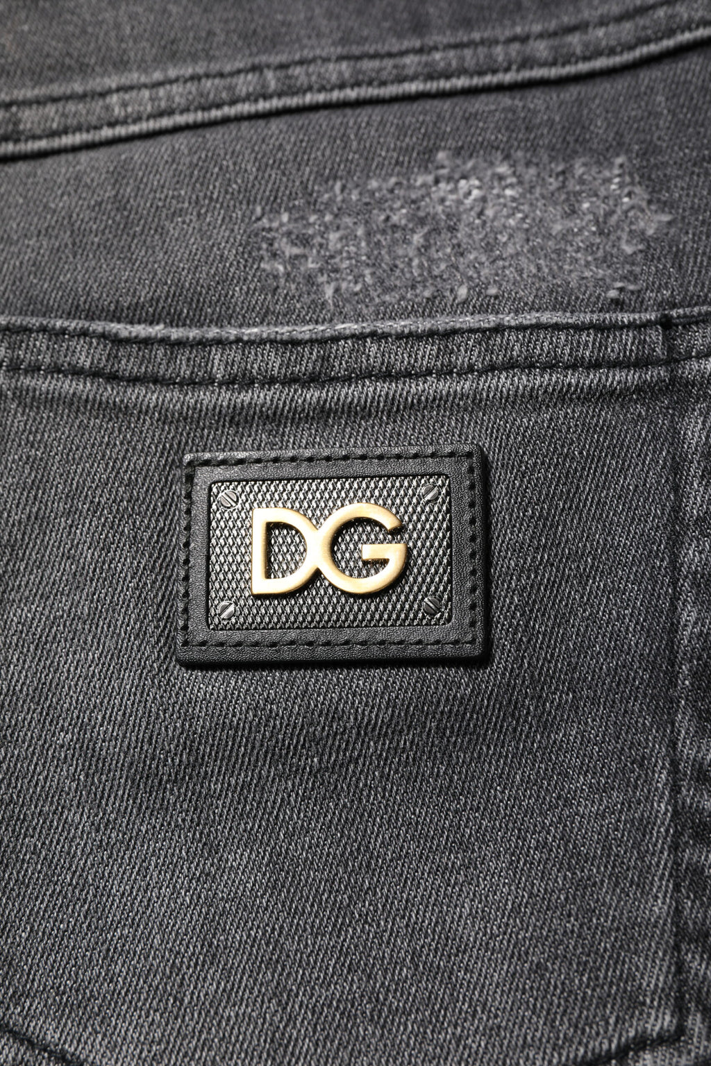 Dolce & Gabbana Dark Gray AUDREY Cotton Skinny Denim Jeans