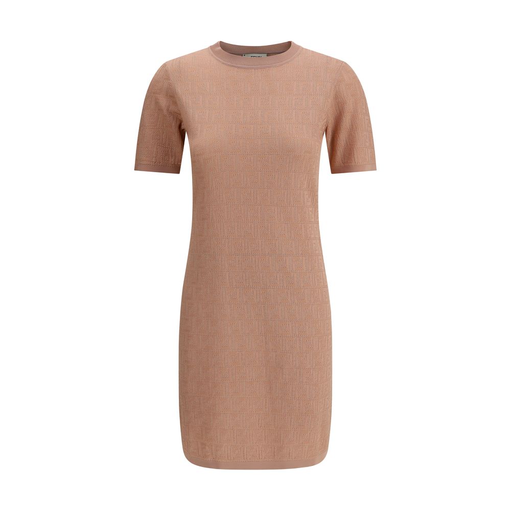 Fendi FF pattern midi Dress