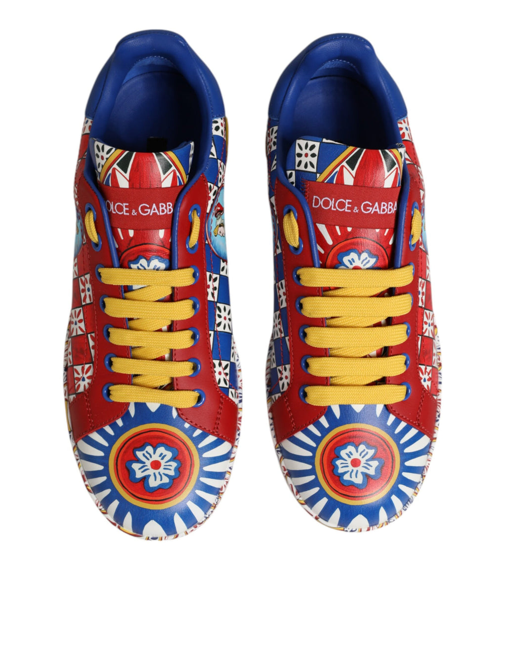 Dolce & Gabbana Multicolor Carretto Low Top Sneakers Shoes