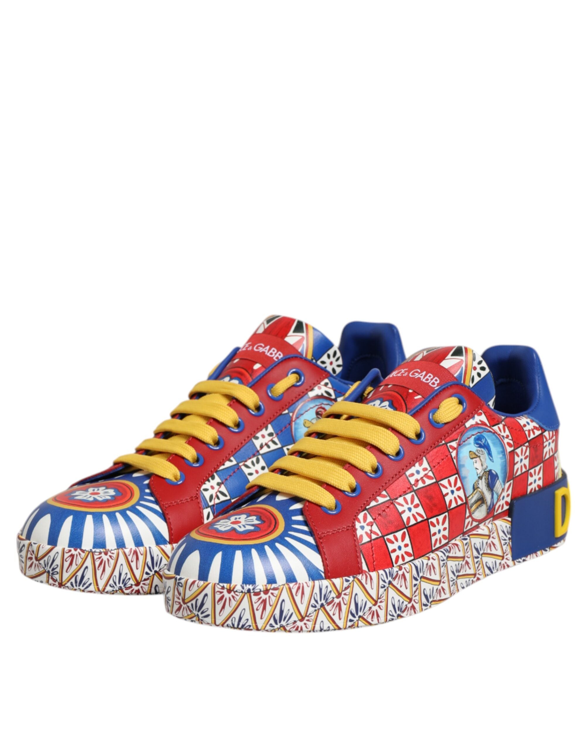 Dolce & Gabbana Multicolor Carretto Low Top Sneakers Shoes