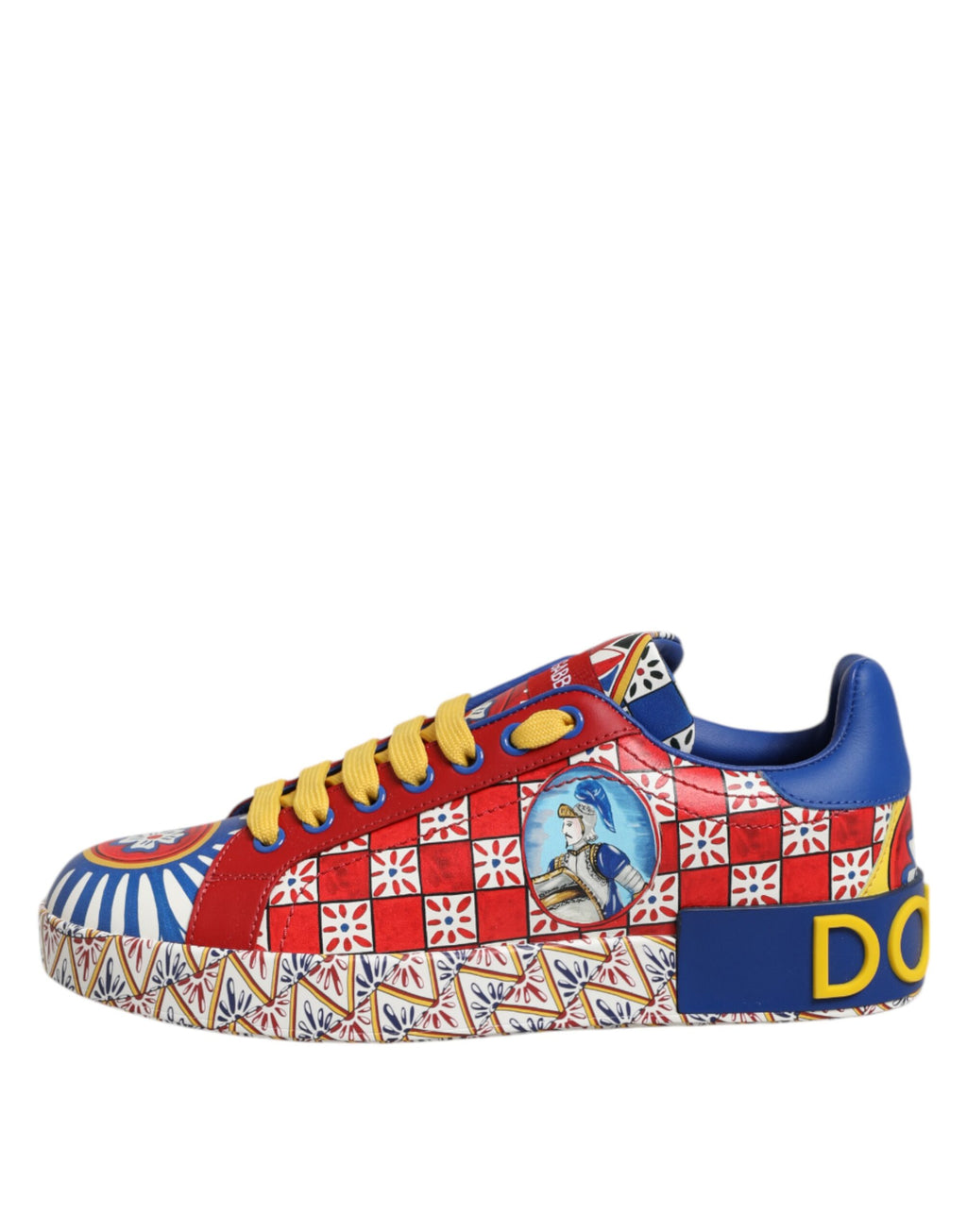 Dolce & Gabbana Multicolor Carretto Low Top Sneakers Shoes