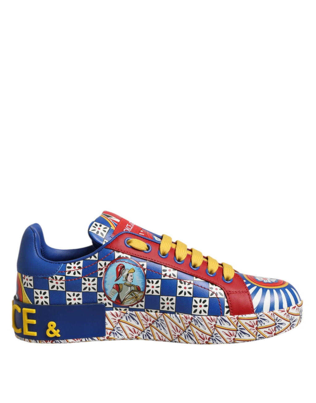 Dolce & Gabbana Multicolor Carretto Low Top Sneakers Shoes