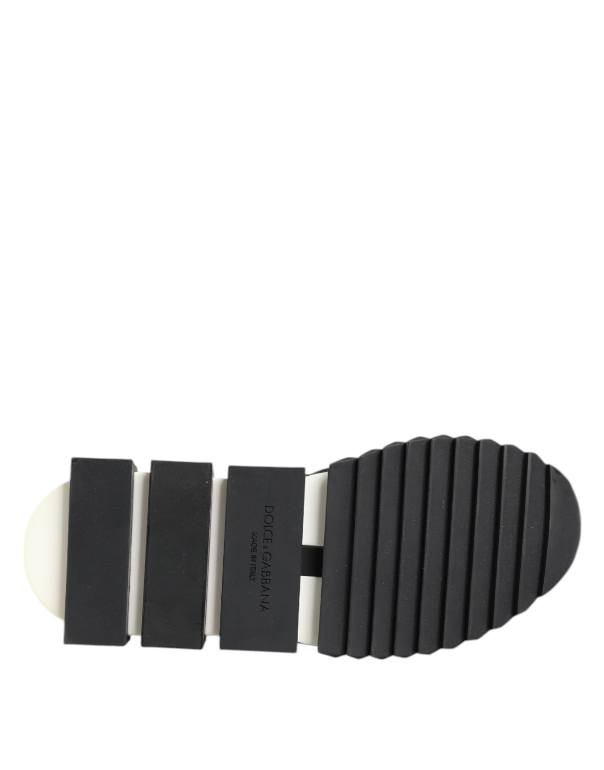 Dolce & Gabbana Black White Logo Sorrento Sneakers Shoes