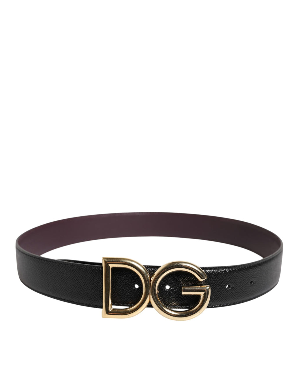 Dolce & Gabbana Black Brown Calfskin Leather Reversible Belt
