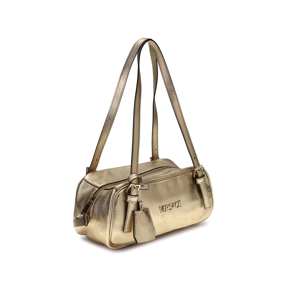 Versace Laminated metallic Bowling Shoulder Bag