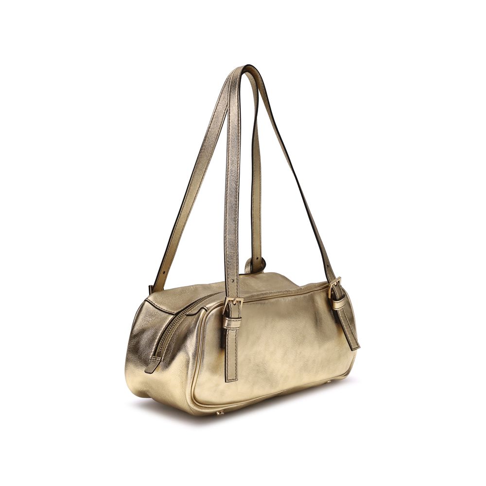 Versace Laminated metallic Bowling Shoulder Bag