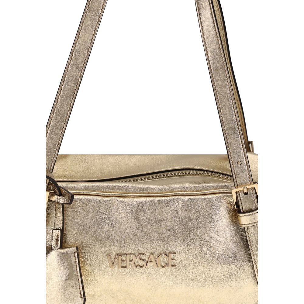Versace Laminated metallic Bowling Shoulder Bag
