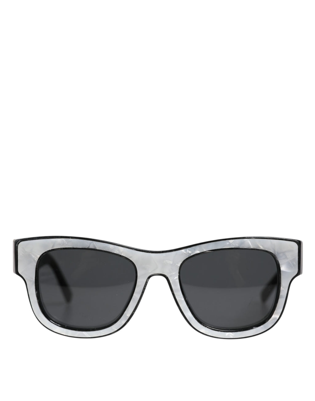 Dolce & Gabbana Pearl White Acetate Frame Domenico Deep Shades Sunglasses