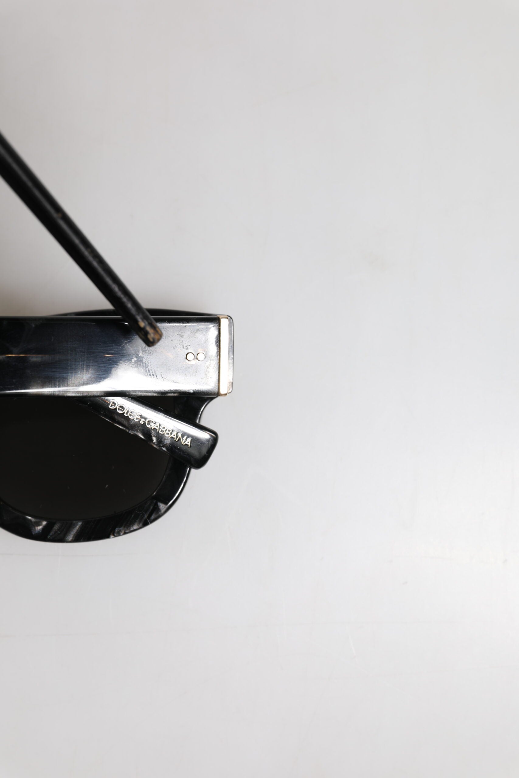 Dolce & Gabbana Pearl White Acetate Frame DG4379 Domenico Shade Sunglasses