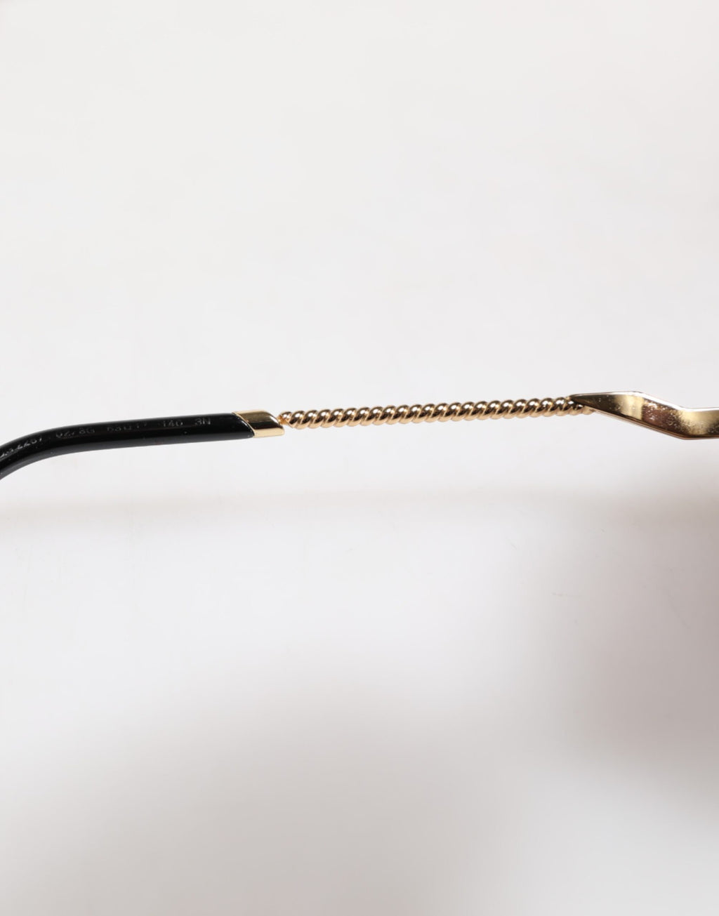 Dolce & Gabbana DG2267 Black Gold Metal Full Rim Square Sunglasses