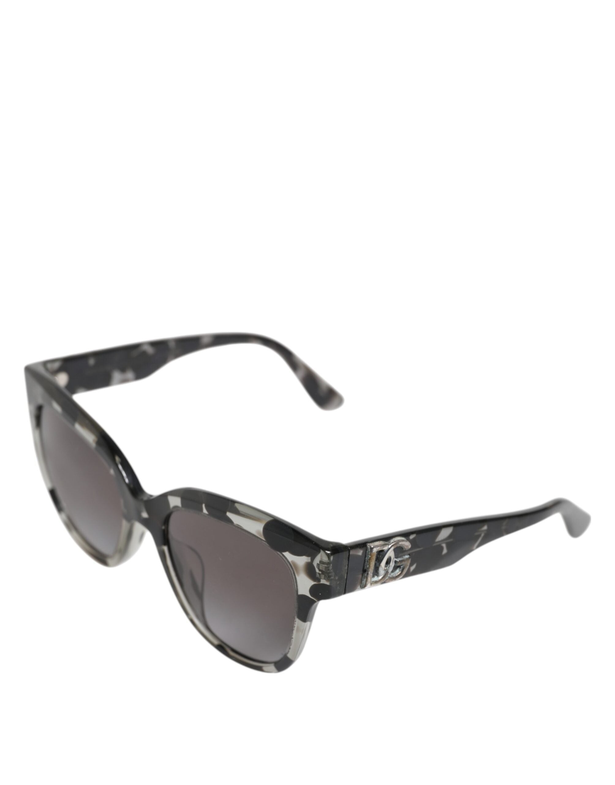Dolce & Gabbana Black White DG4407 Acetate Butterfly Shade Sunglasses