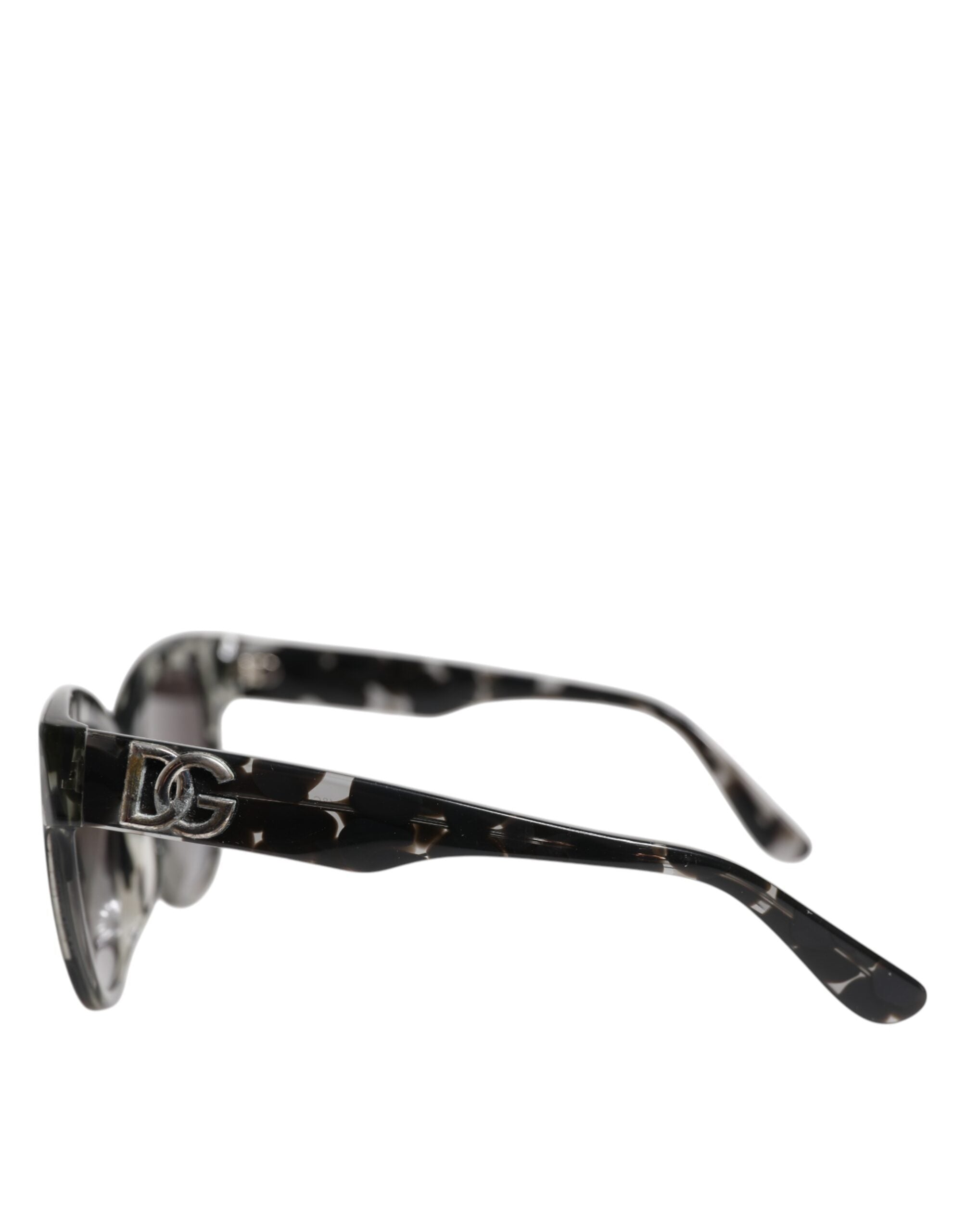 Dolce & Gabbana Black White DG4407 Acetate Butterfly Shade Sunglasses