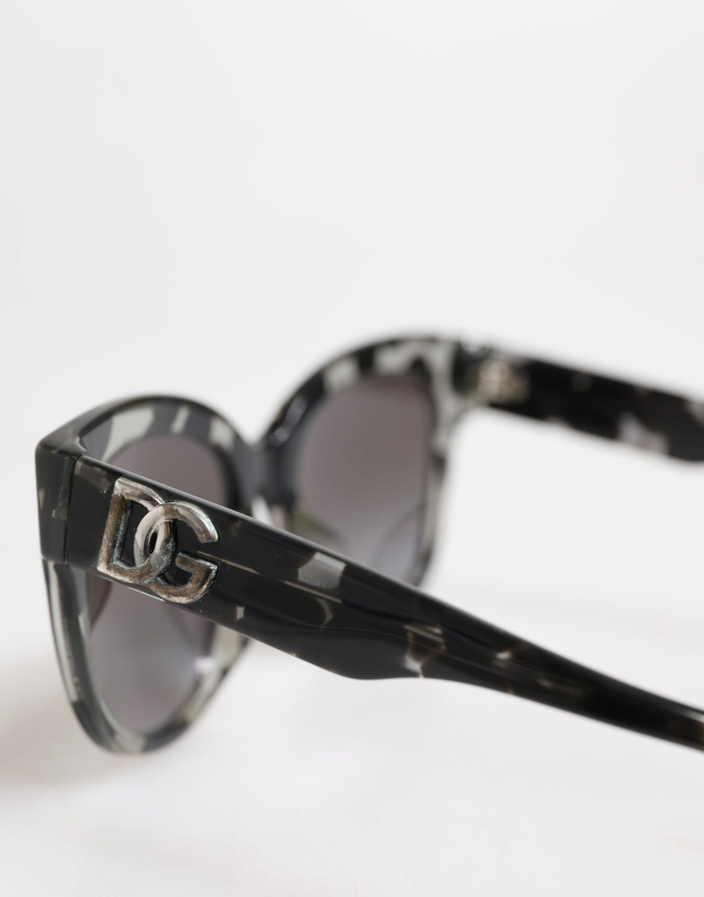 Dolce & Gabbana Black White DG4407 Acetate Butterfly Shade Sunglasses