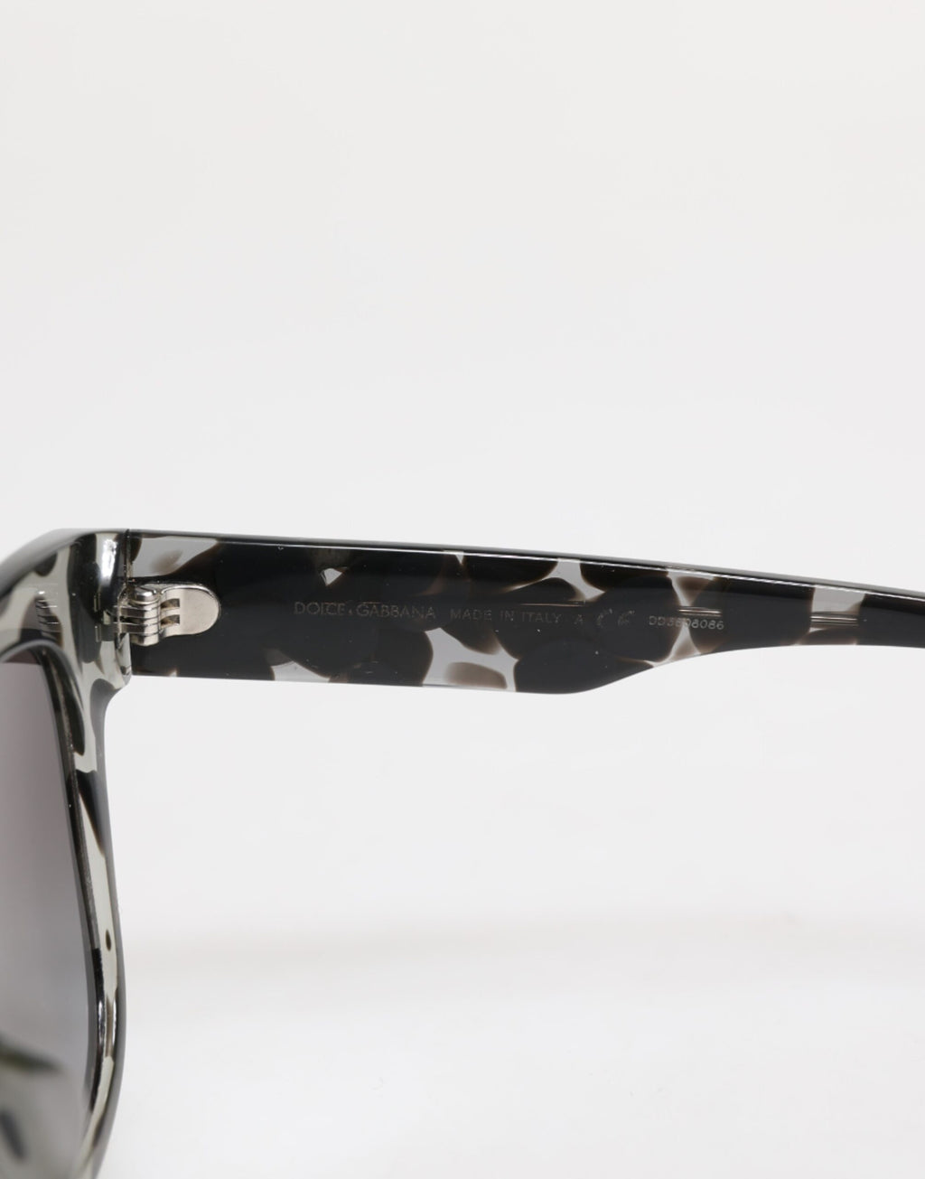 Dolce & Gabbana Black White DG4407 Acetate Butterfly Shade Sunglasses