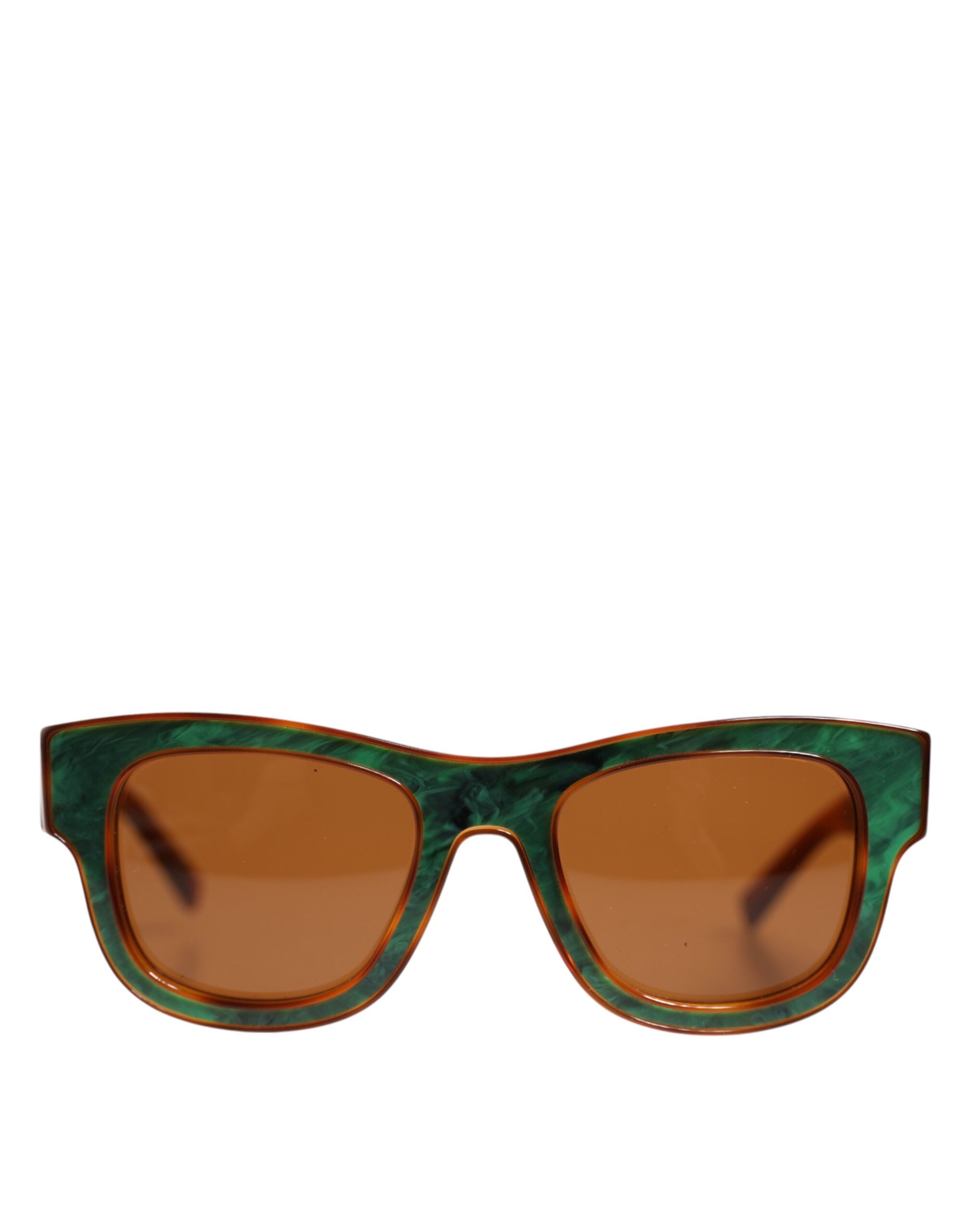 Dolce & Gabbana Green Brown Marbled Acetate DG4379-F Eyewear Sunglasses
