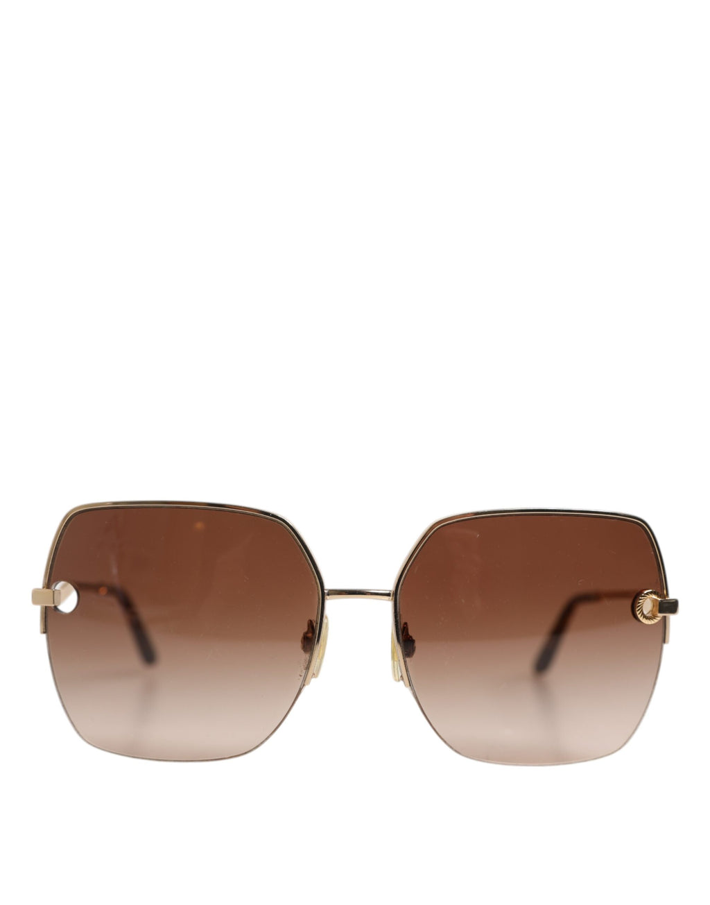 Dolce & Gabbana Gold Brown Gradient Square DG2267 Eyewear Sunglasses