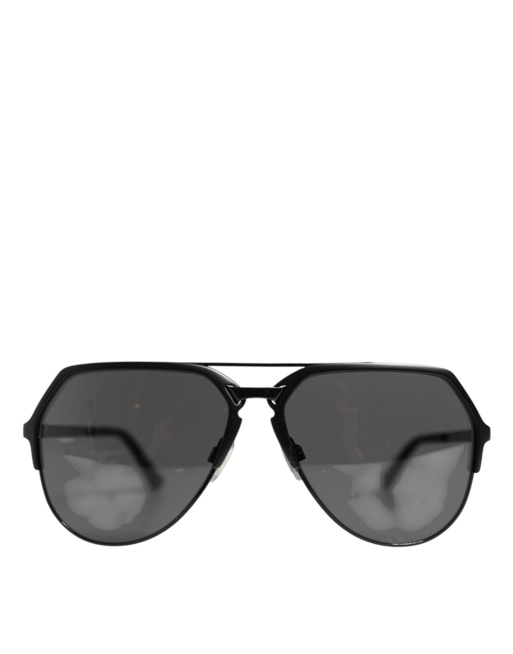 Dolce & Gabbana Black Metal Frame Angular Pilot DG2151 Eyewear Sunglasses