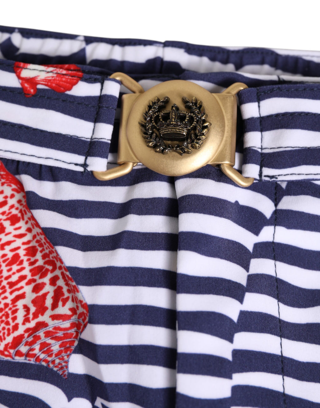 Dolce & Gabbana Multicolor Striped Beachwear Swim Trunk Swimwear