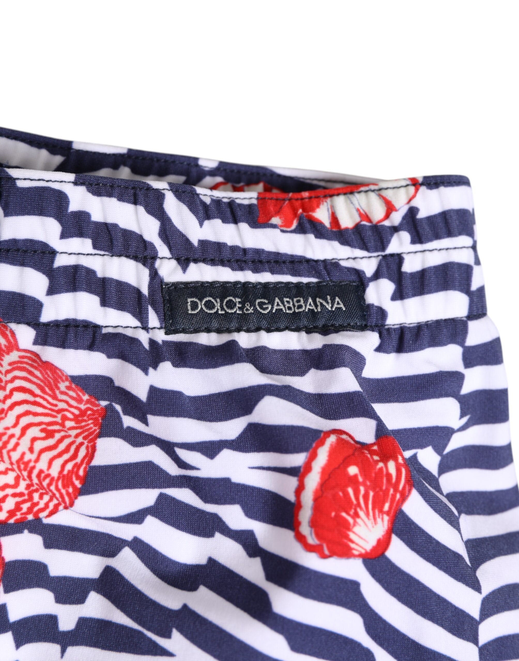 Dolce & Gabbana Multicolor Striped Beachwear Swim Trunk Swimwear