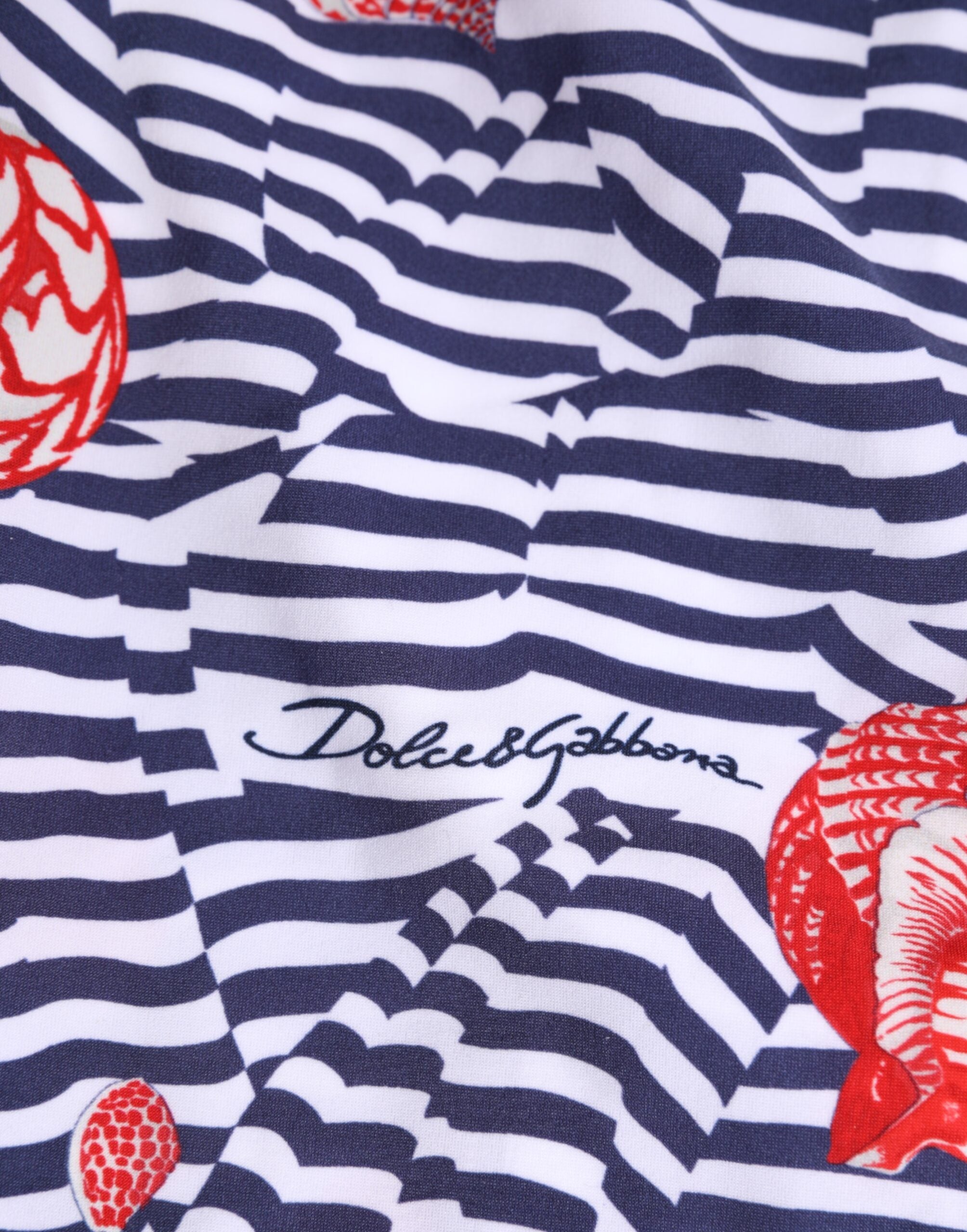 Dolce & Gabbana Multicolor Striped Beachwear Swim Trunk Swimwear