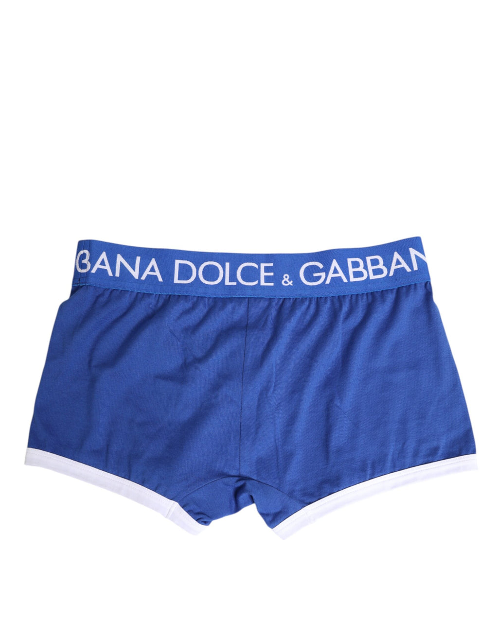 Dolce & Gabbana Blue Cotton Stretch Regular Boxer Underwear