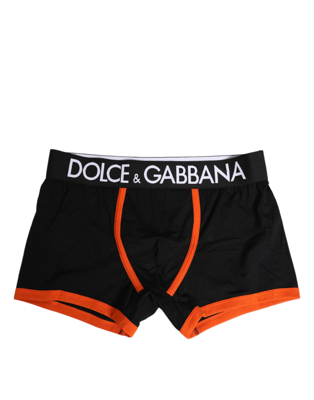 Dolce & Gabbana Black Cotton Stretch Regular Boxer Underwear