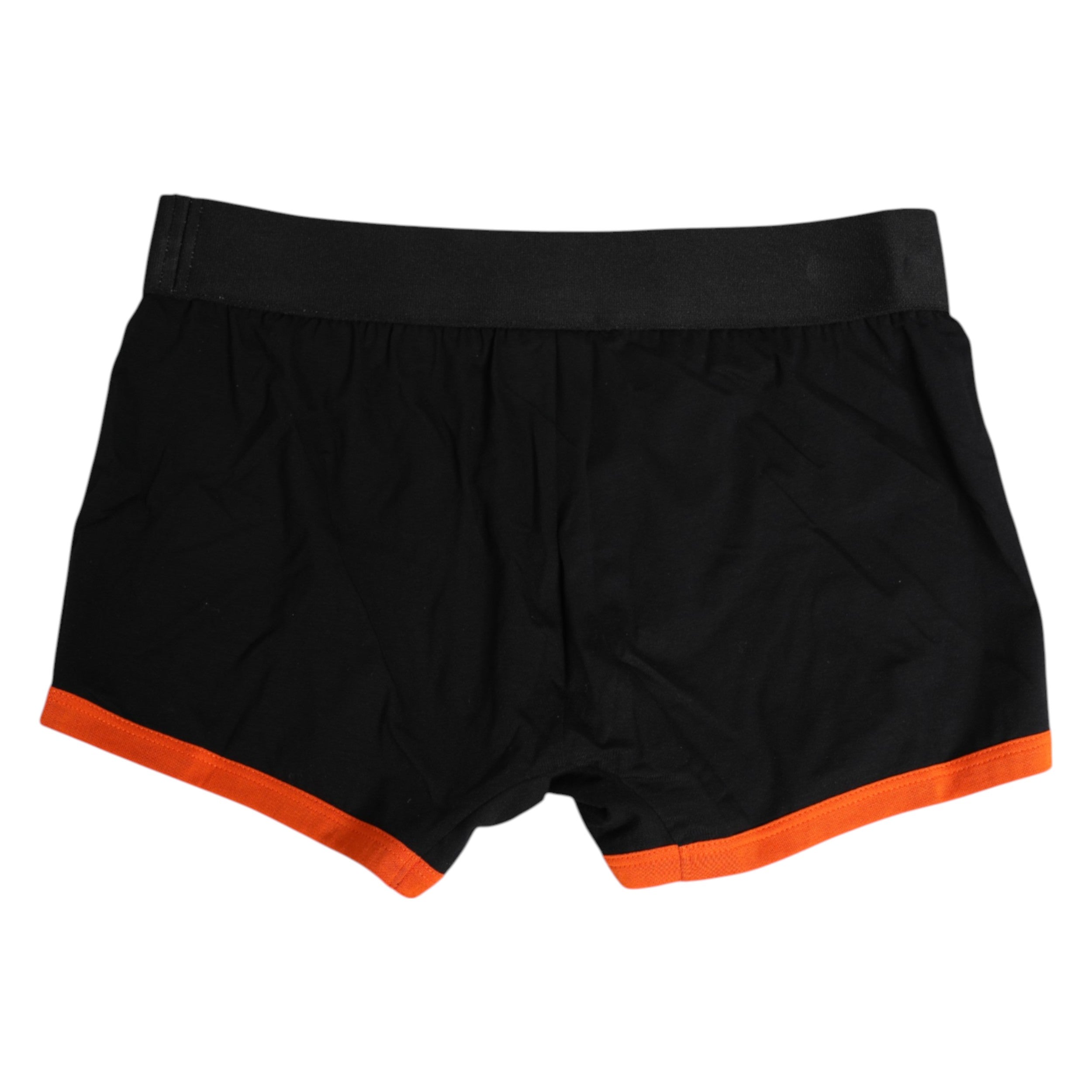 Dolce & Gabbana Black Cotton Stretch Regular Boxer Underwear