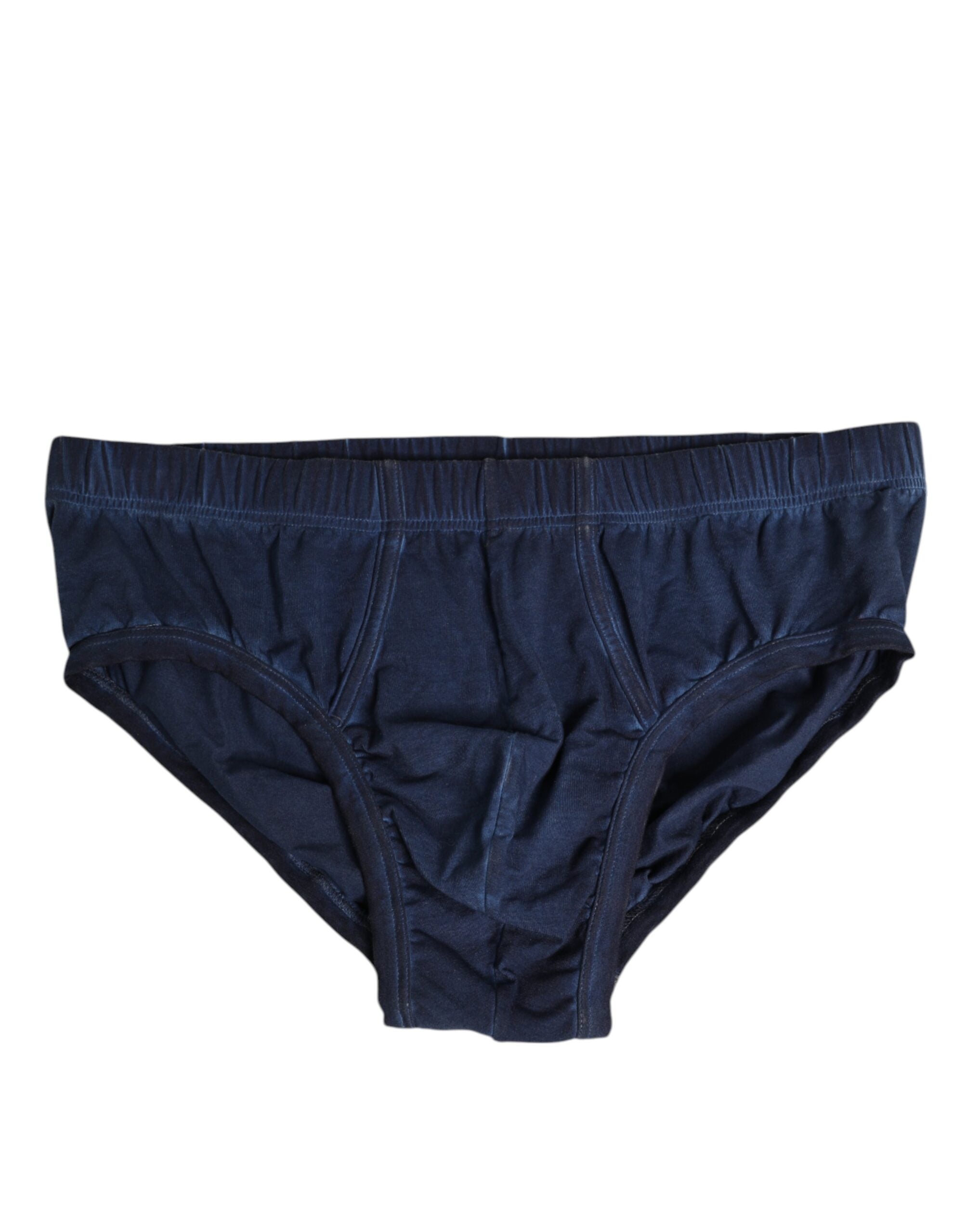 Dolce & Gabbana Blue Cotton Stretch Regular Men Brief Underwear