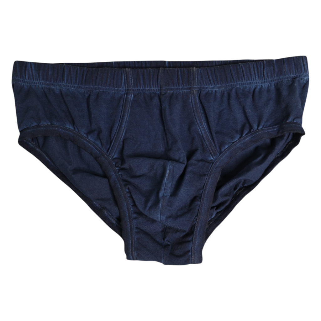 Dolce & Gabbana Blue Cotton Stretch Regular Men Brief Underwear