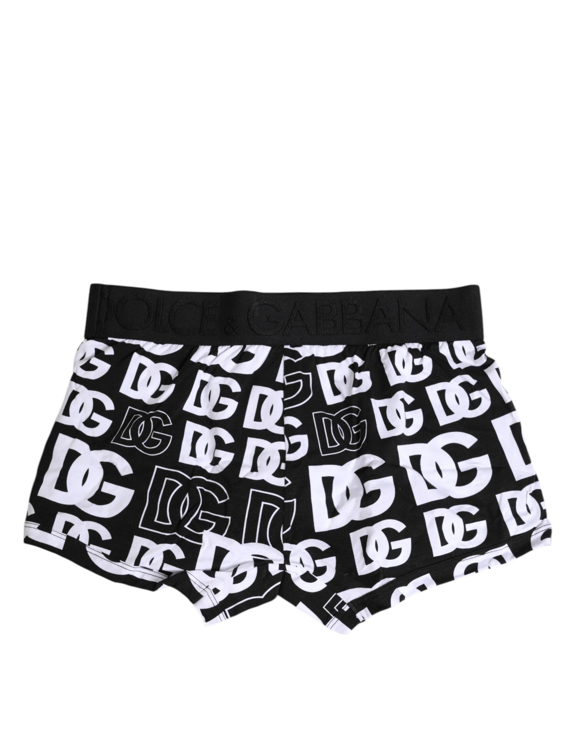 Dolce & Gabbana Black Cotton Logo Regular Men Boxer Underwear
