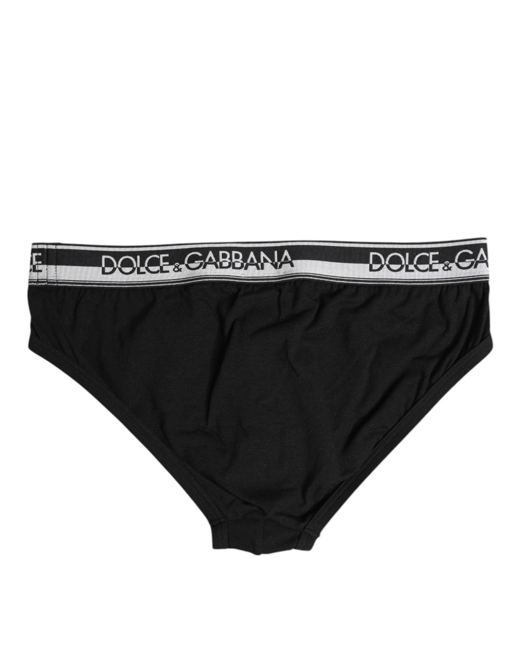 Dolce & Gabbana Black Cotton Stretch Regular Brief Underwear
