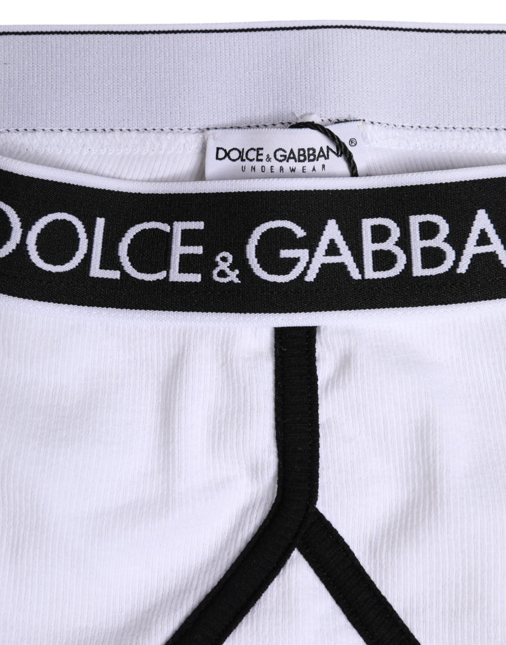 Dolce & Gabbana White Cotton Stretch Regular Brief Underwear
