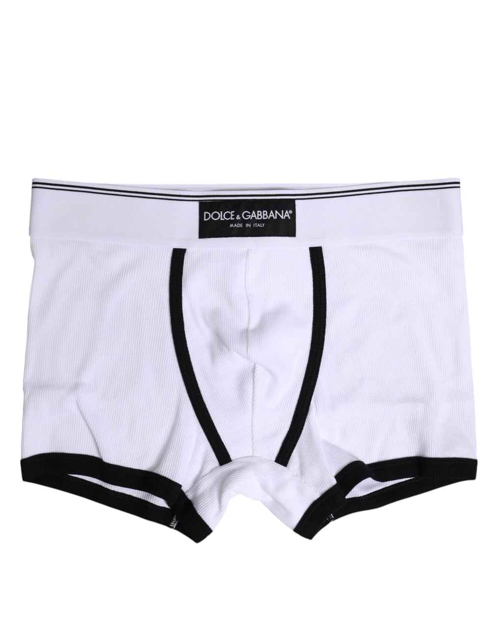 Dolce & Gabbana White Cotton Men Regular Boxer Underwear