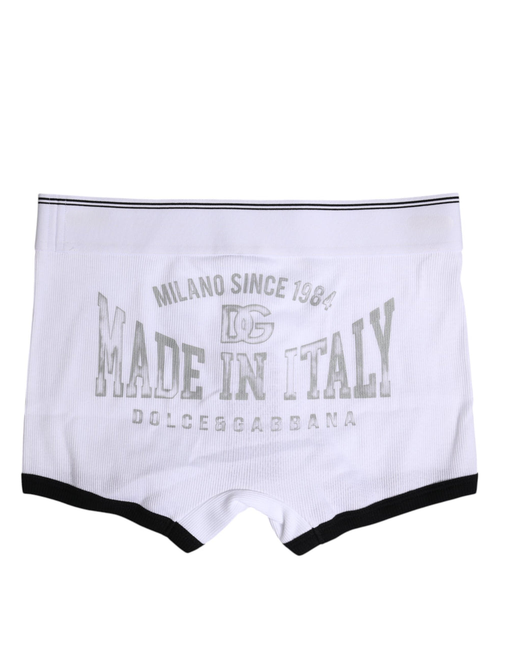 Dolce & Gabbana White Cotton Men Regular Boxer Underwear