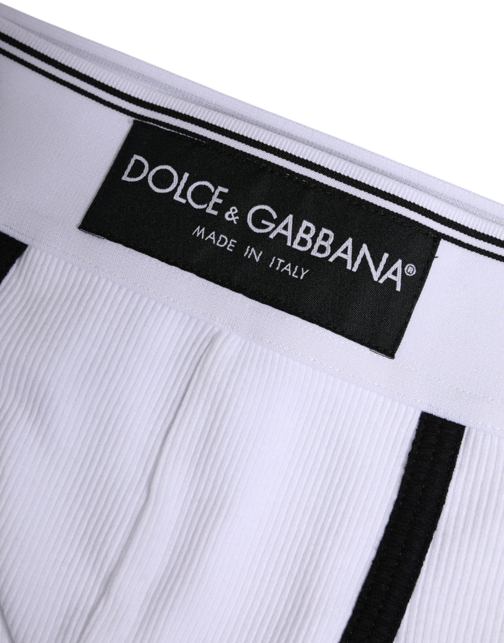 Dolce & Gabbana White Cotton Men Regular Boxer Underwear