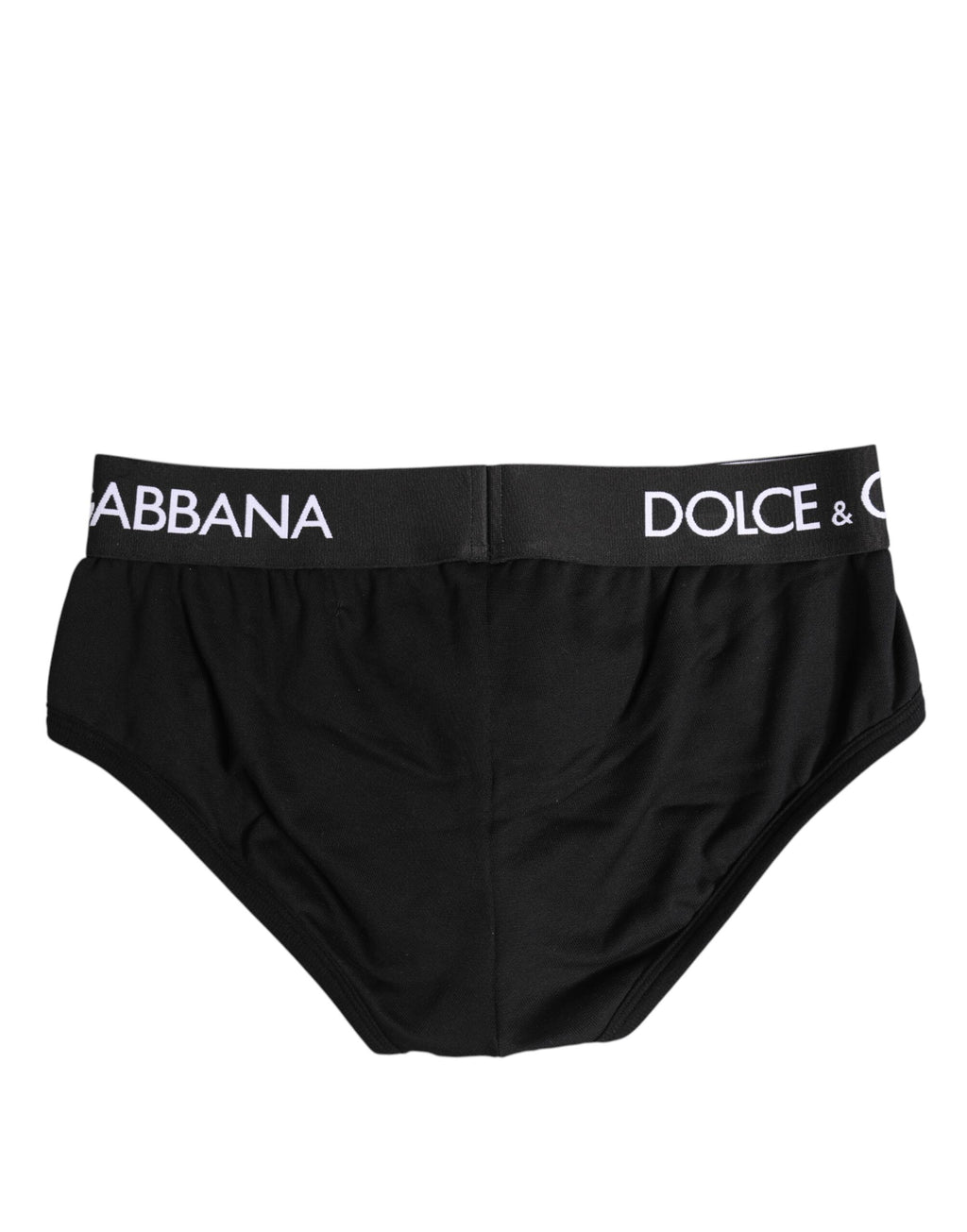 Dolce & Gabbana Black Cotton Stretch Regular Brief Underwear