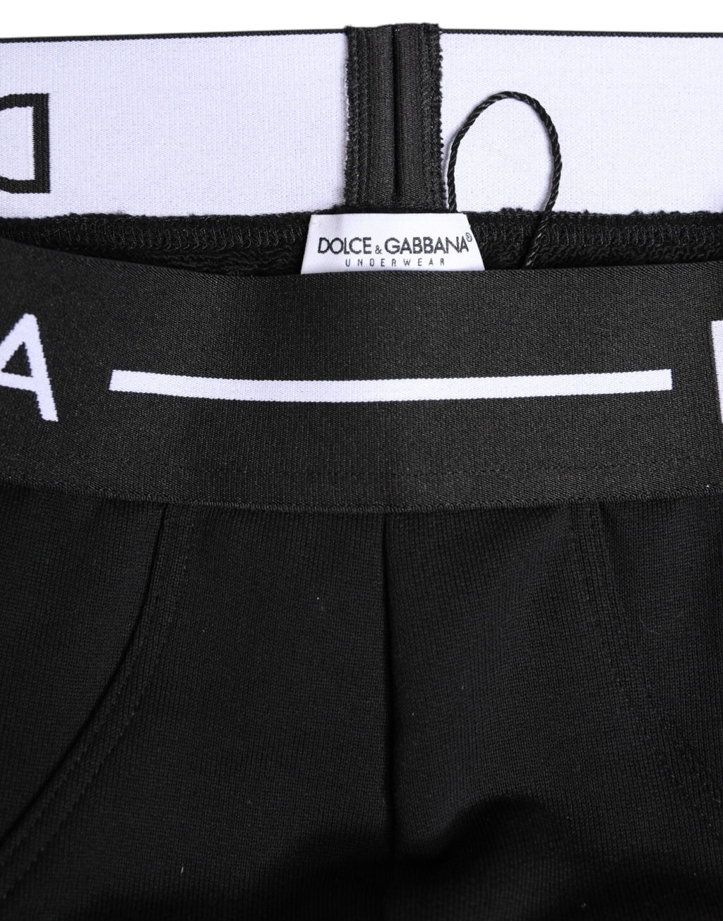 Dolce & Gabbana Black Cotton Stretch Regular Brief Underwear