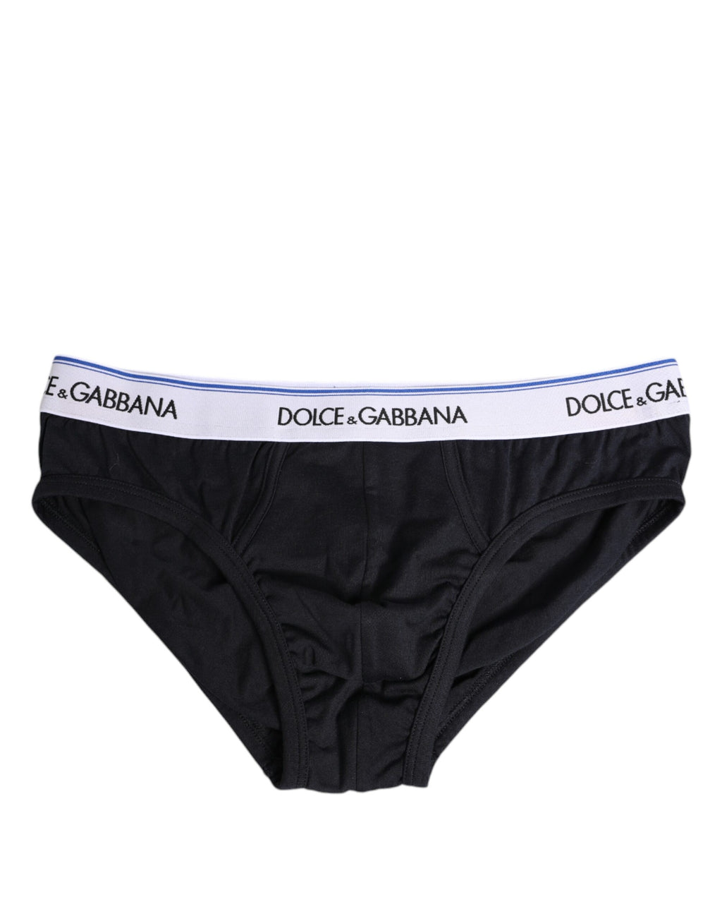 Dolce & Gabbana Black Cotton Stretch Regular Brief Underwear