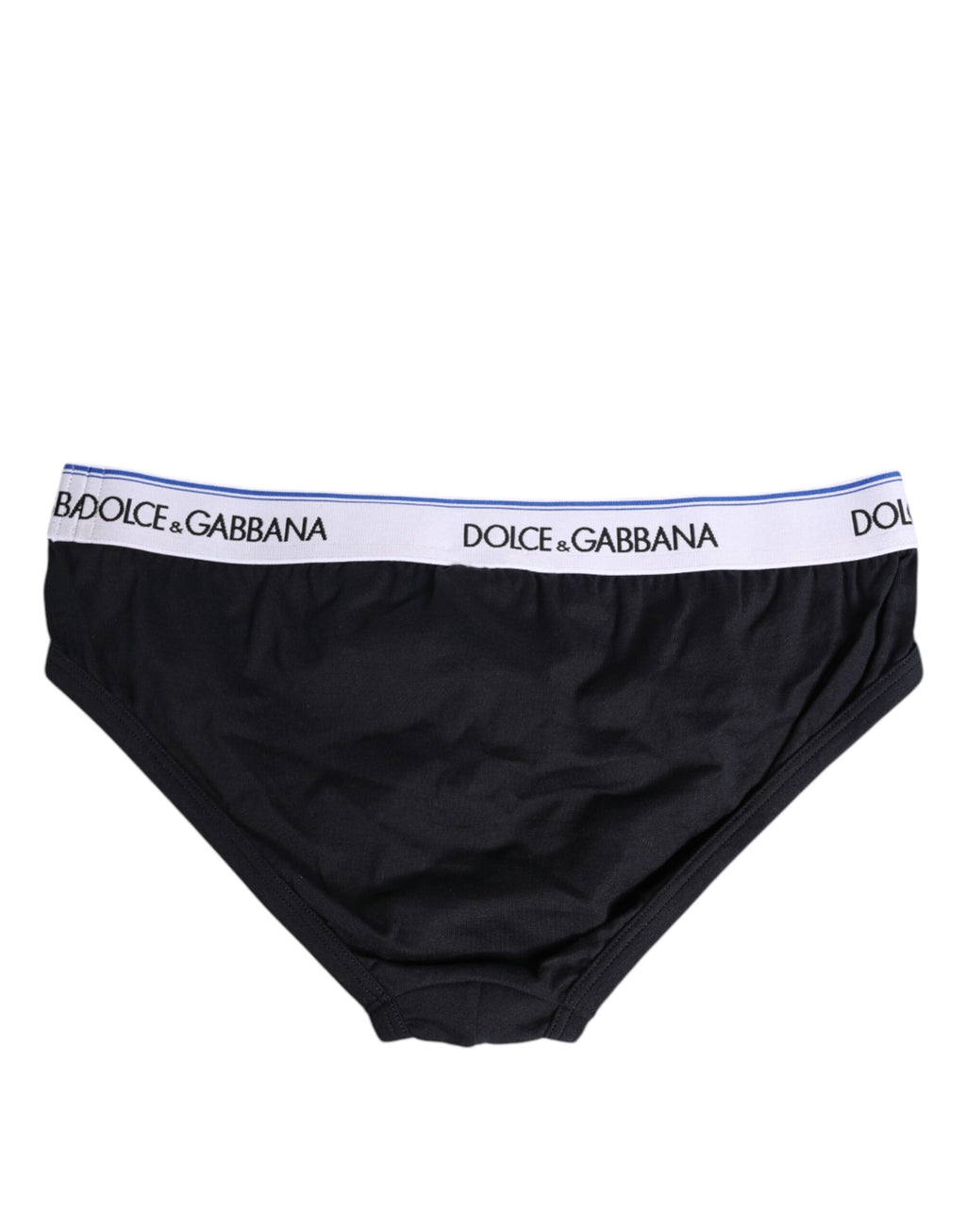 Dolce & Gabbana Black Cotton Stretch Regular Brief Underwear