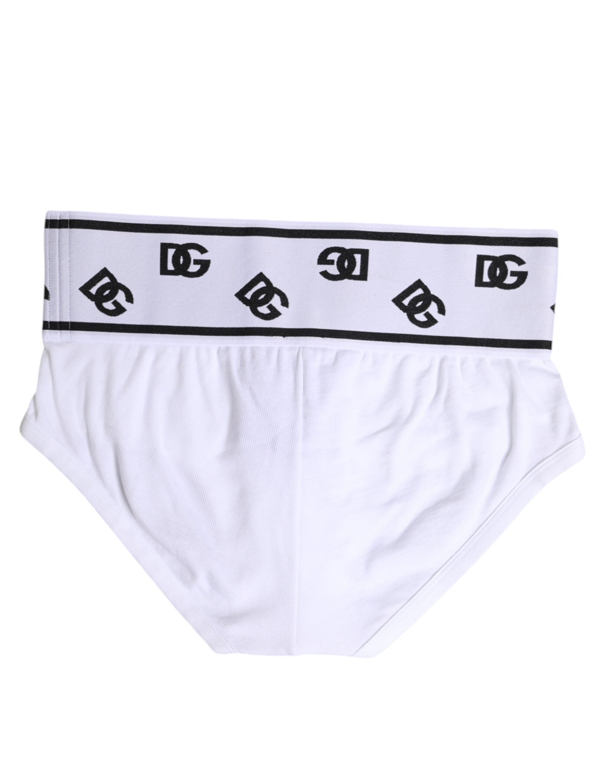Dolce & Gabbana White Cotton Stretch Regular Brief Underwear