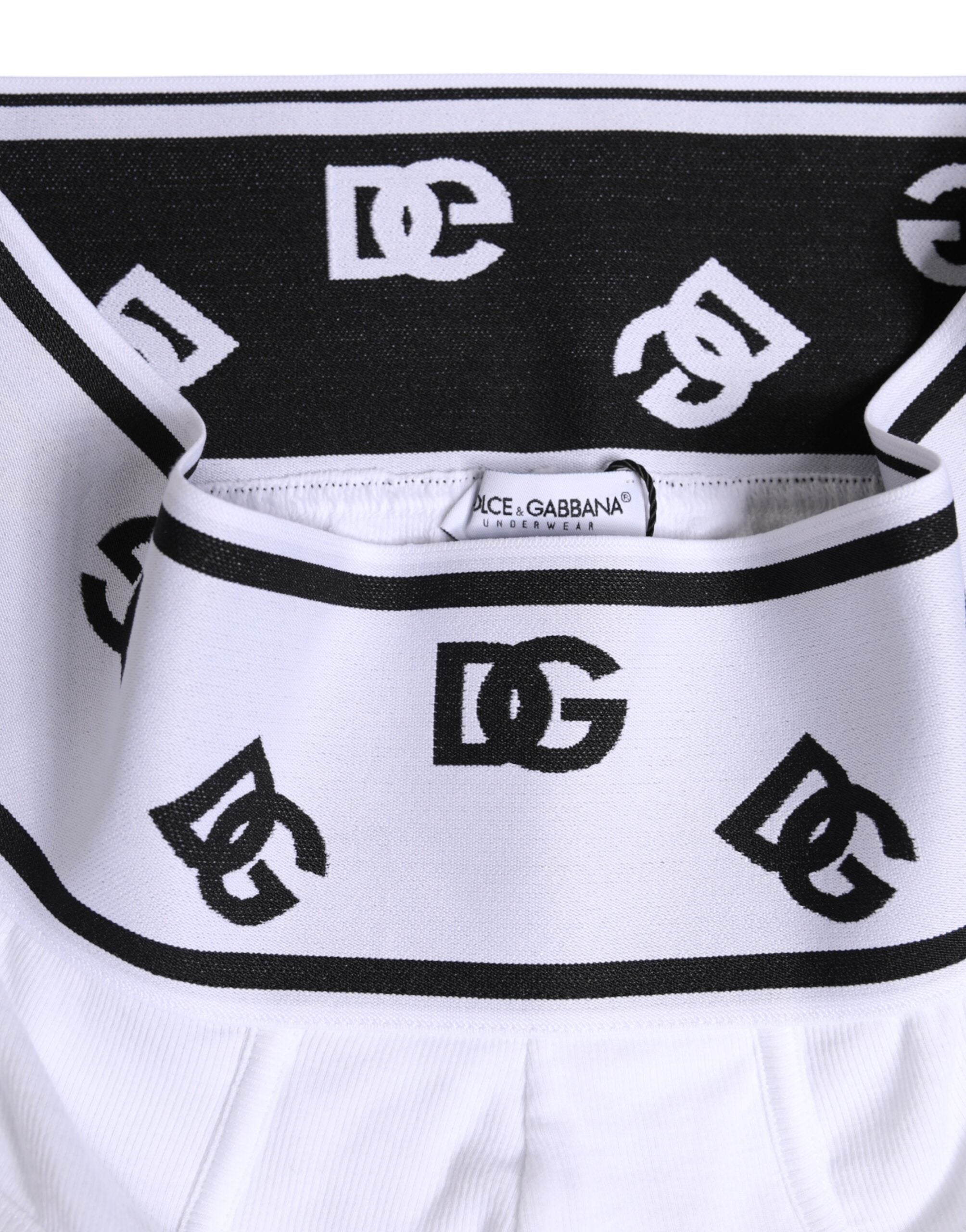 Dolce & Gabbana White Cotton Stretch Regular Brief Underwear