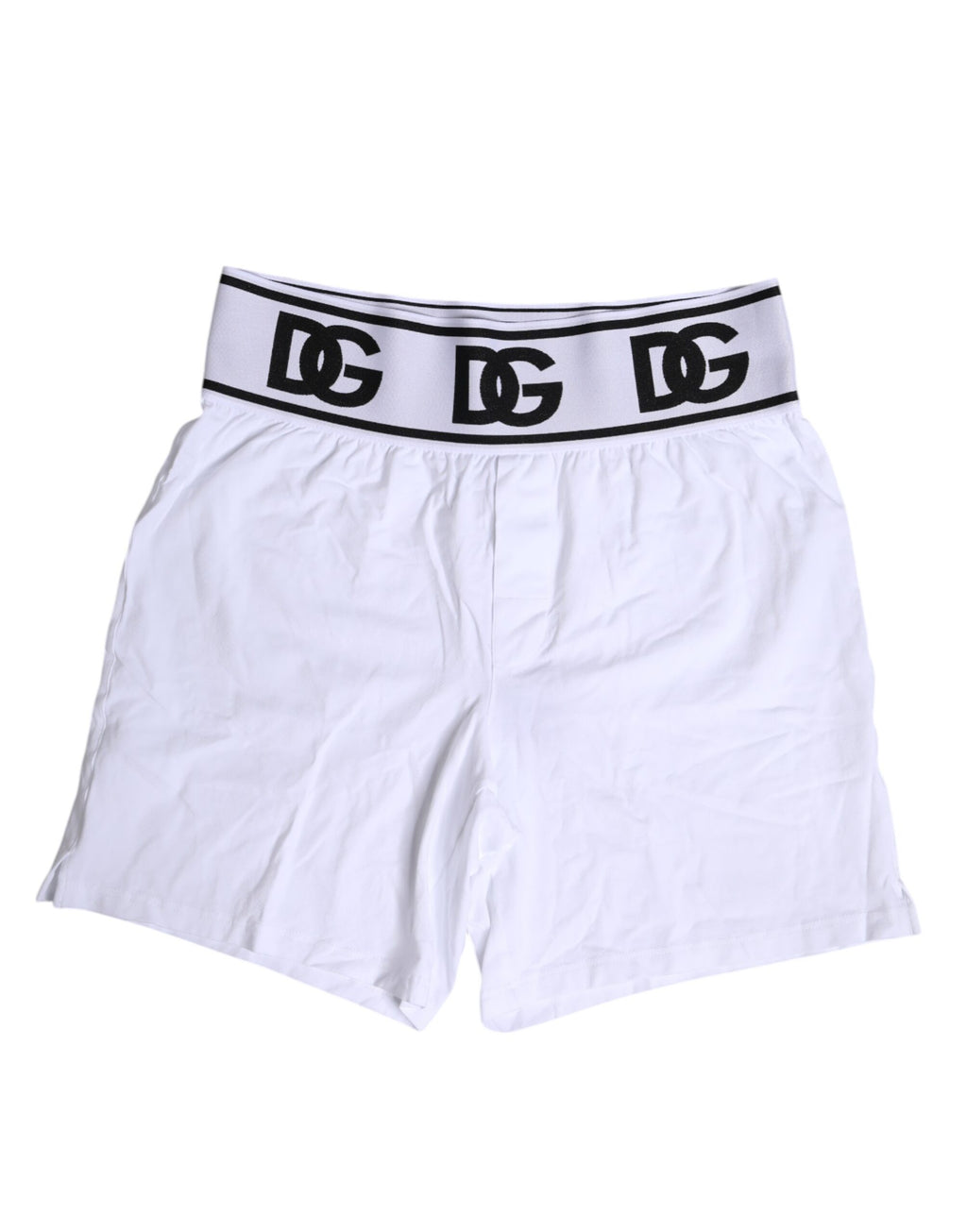 Dolce & Gabbana White Cotton Stretch Regular Boxer Underwear
