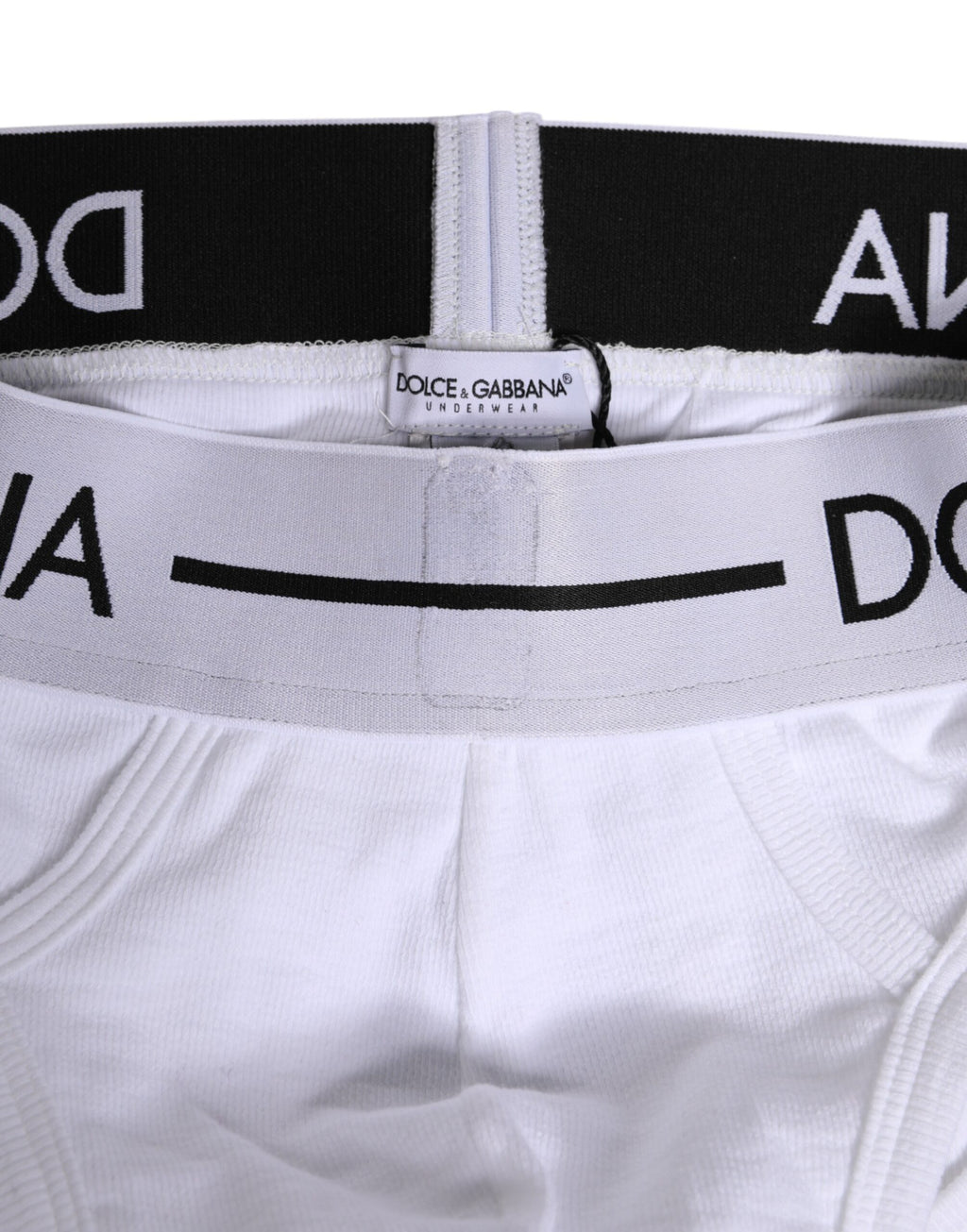 Dolce & Gabbana White Cotton Stretch Regular Brief Underwear