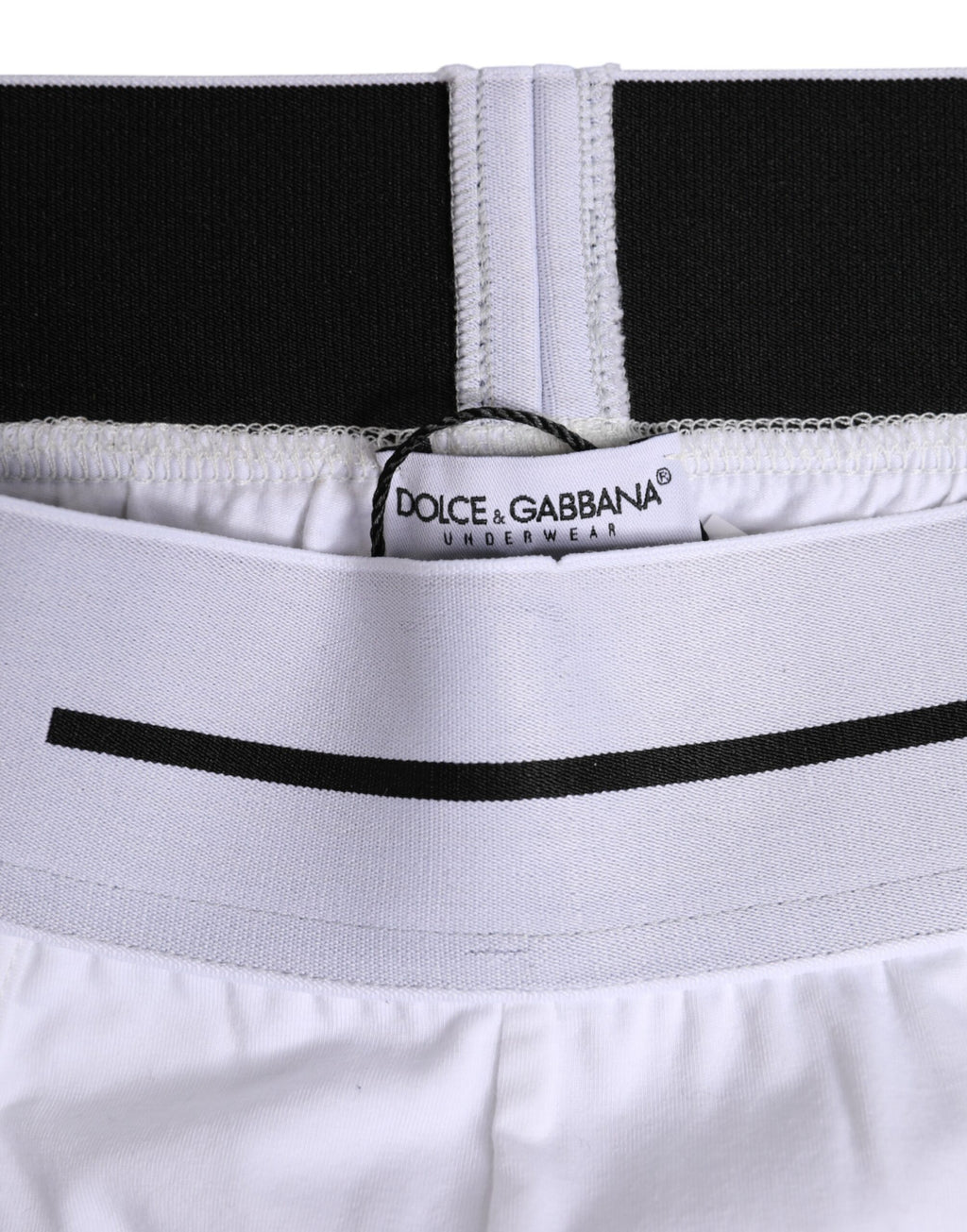 Dolce & Gabbana White Cotton Stretch Regular Boxer Underwear