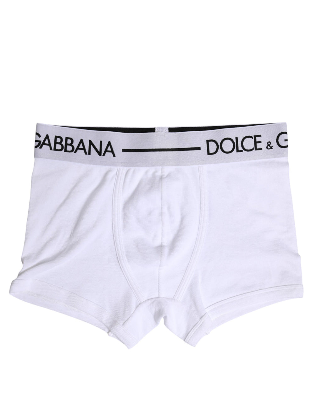Dolce & Gabbana White Cotton Stretch Regular Boxer Underwear