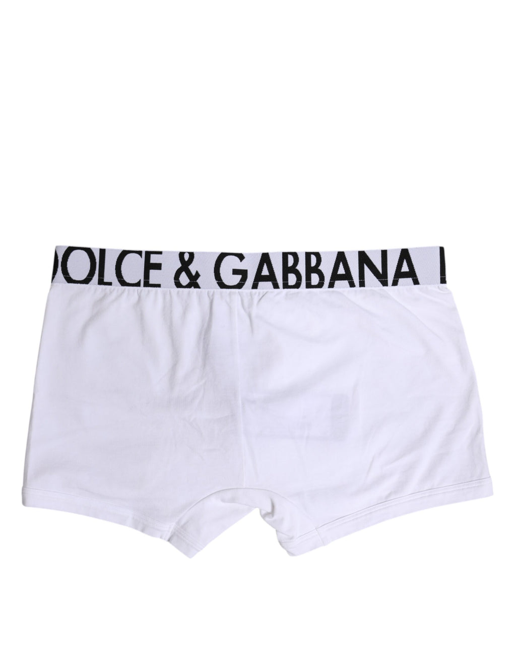 Dolce & Gabbana White Cotton Stretch Regular Boxer Underwear