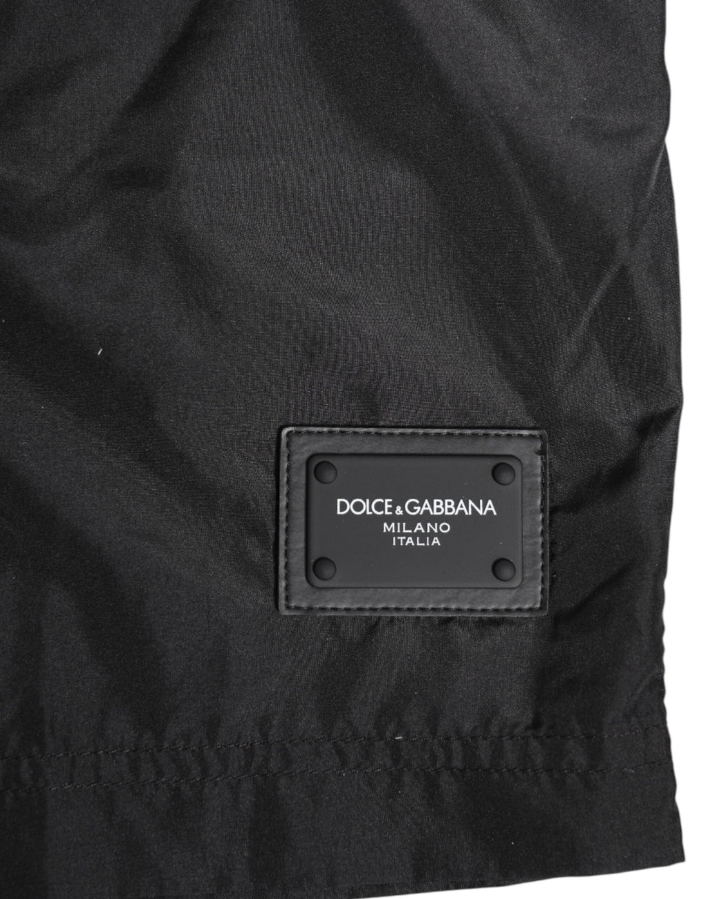 Dolce & Gabbana Black Drawstring Beachwear Shorts Swimwear